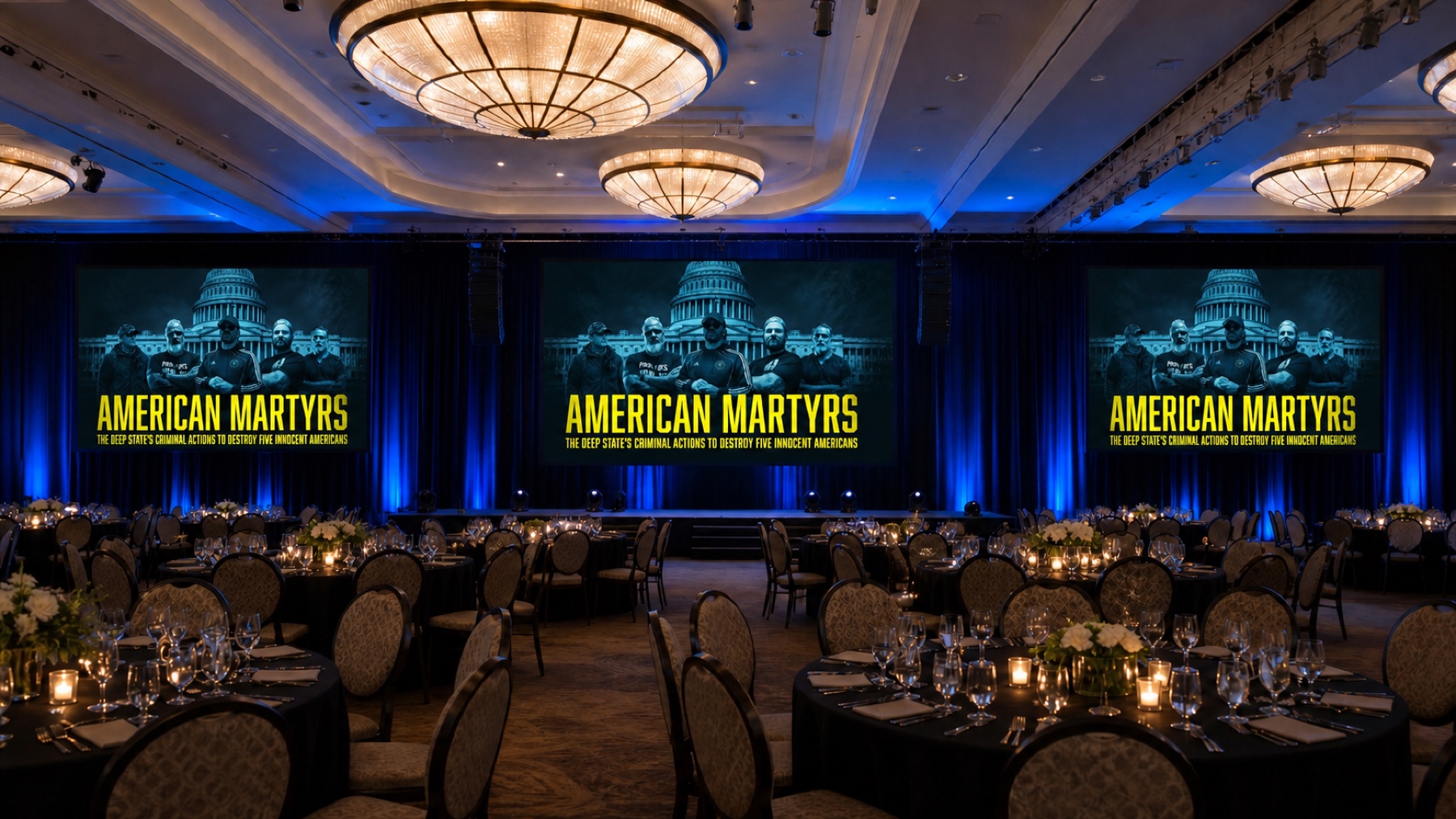 Visual pre-rendering of the American Martyrs premiere ballroom